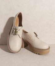 Sarah - Buckled Platform Loafers - Sunday Golden