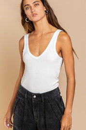 Savvy Sleeveless Relaxed Fit Tank Top - Sunday Golden