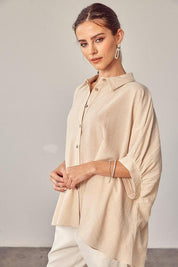 Striped Button Up Shirt - Sunday Golden
