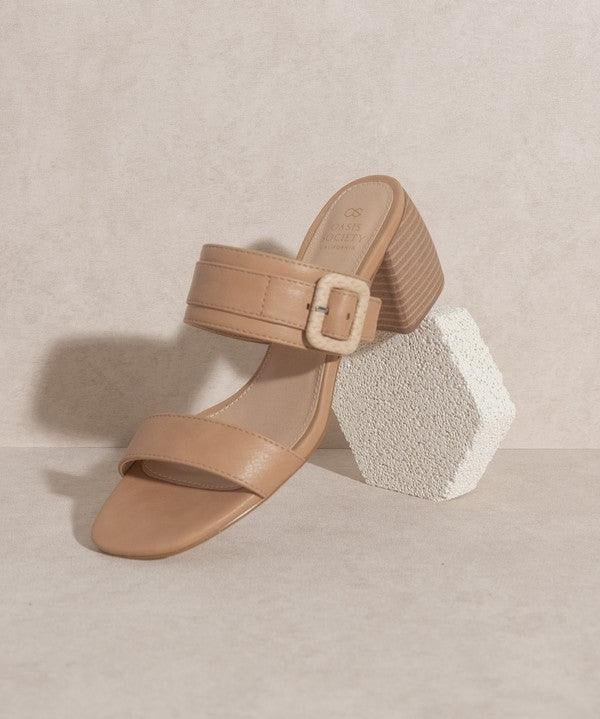 Nicole - Buckle Block Heel - Sunday Golden