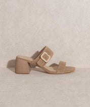 Nicole - Buckle Block Heel - Sunday Golden