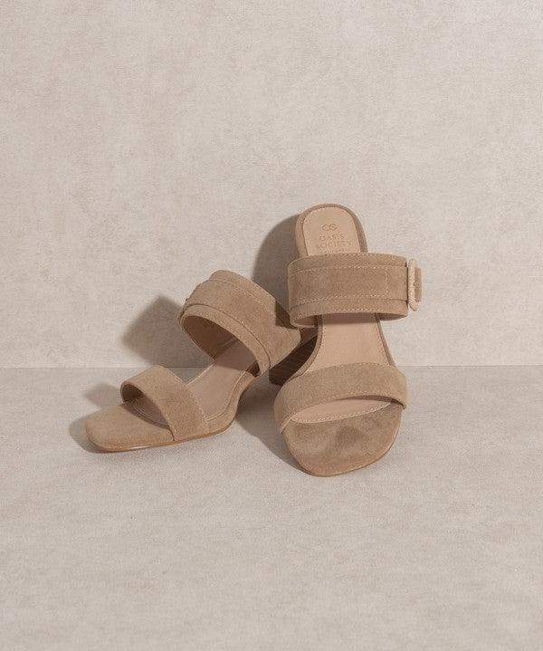 Nicole - Buckle Block Heel - Sunday Golden