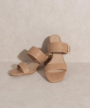 Nicole - Buckle Block Heel - Sunday Golden