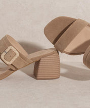 Nicole - Buckle Block Heel - Sunday Golden