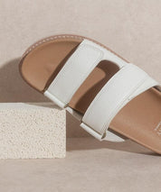 Sienna - Double Strap Slides - Sunday Golden