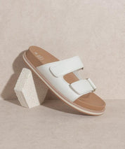 Sienna - Double Strap Slides - Sunday Golden