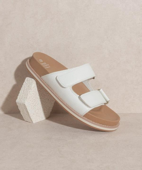 Sienna - Double Strap Slides - Sunday Golden