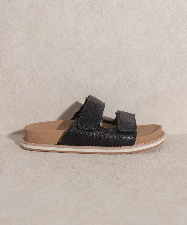 Sienna - Double Strap Slides - Sunday Golden