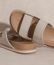 Sienna - Double Strap Slides - Sunday Golden