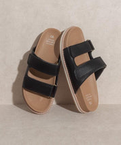 Sienna - Double Strap Slides - Sunday Golden