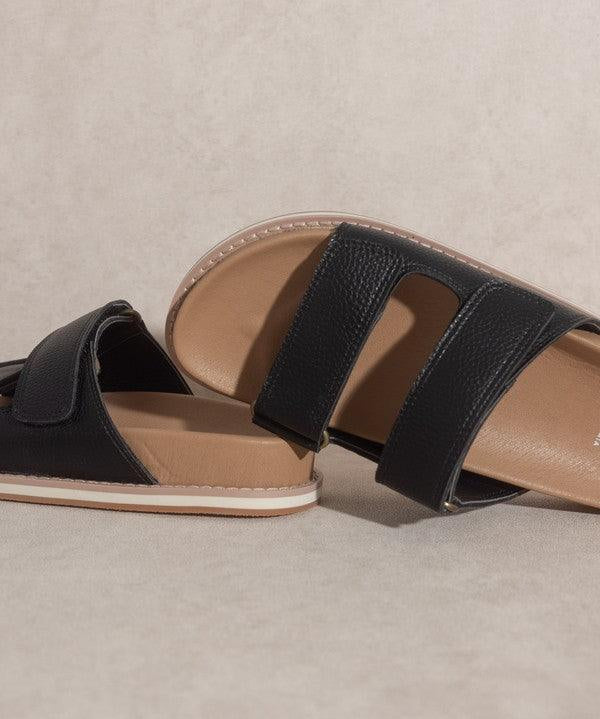 Sienna - Double Strap Slides - Sunday Golden