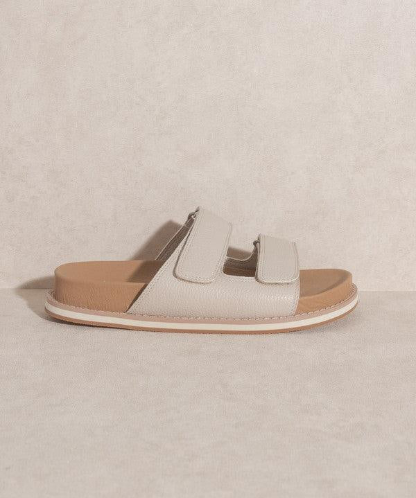 Sienna - Double Strap Slides - Sunday Golden