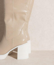 Juniper - Platform Knee-High Boots - Sunday Golden