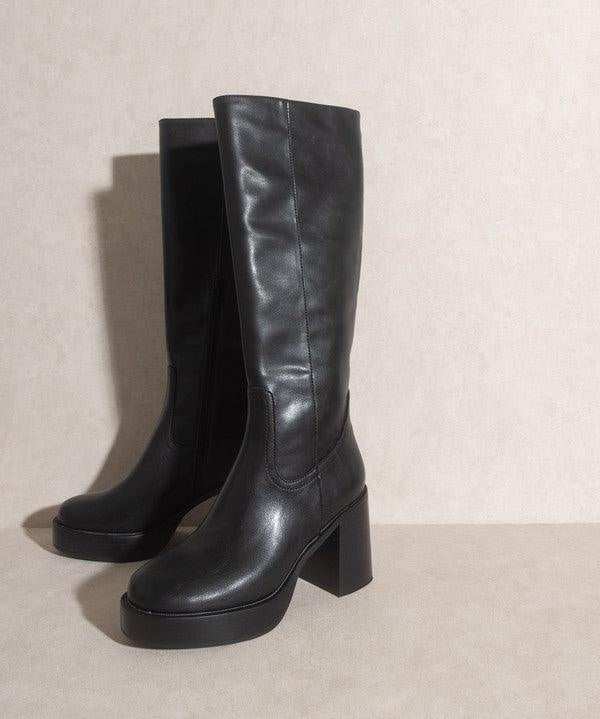 Juniper - Platform Knee-High Boots - Sunday Golden