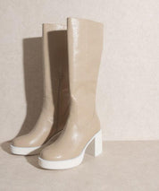 Juniper - Platform Knee-High Boots - Sunday Golden