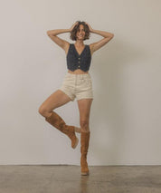 Juniper - Platform Knee-High Boots - Sunday Golden
