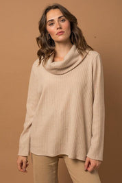 Lala Long Sleeve Turtleneck Top - Sunday Golden