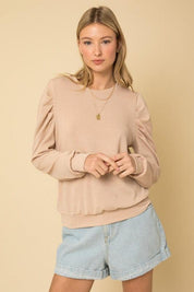 Calle Puffy Long Sleeve Top - Sunday Golden