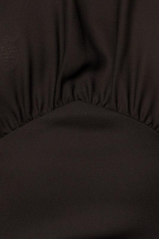 Madison Mock Neck Bottom Fitted Top - Sunday Golden