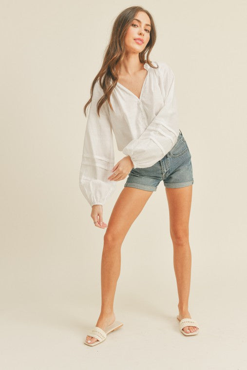 Bailey Button Top