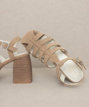 Hailee - Gladiator Platform Heel - Sunday Golden