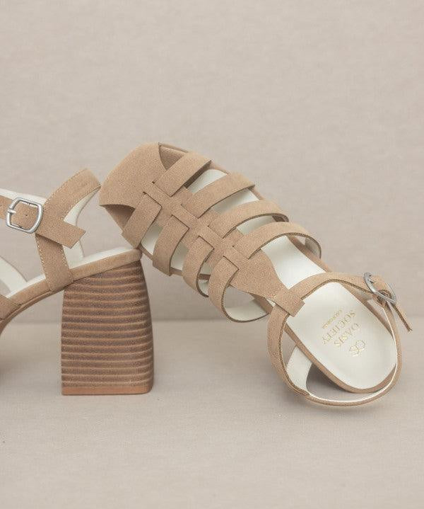 Hailee - Gladiator Platform Heel - Sunday Golden