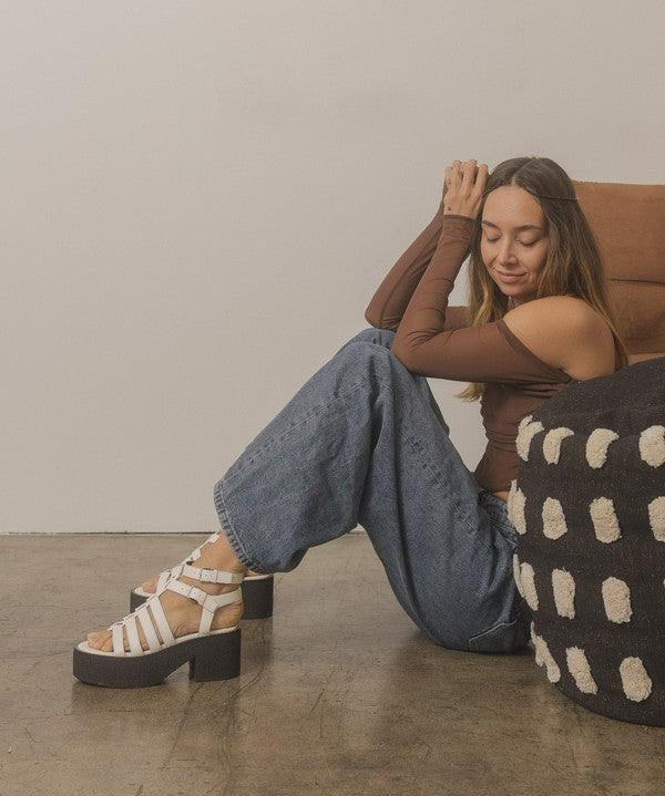 Lindsey - Platform Gladiator Sandal - Sunday Golden