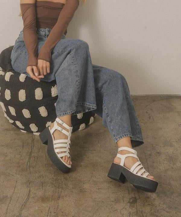 Lindsey - Platform Gladiator Sandal - Sunday Golden