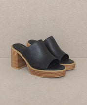 Camille - Platform Slide Heel - Sunday Golden