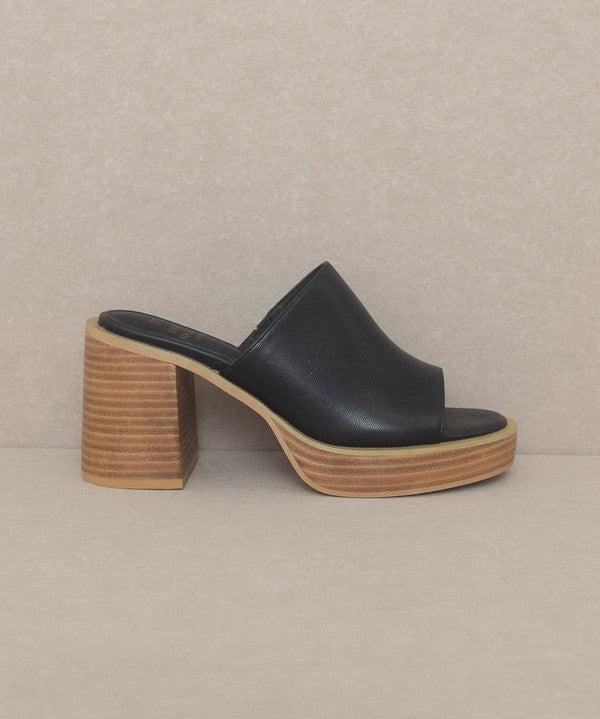 Camille - Platform Slide Heel - Sunday Golden