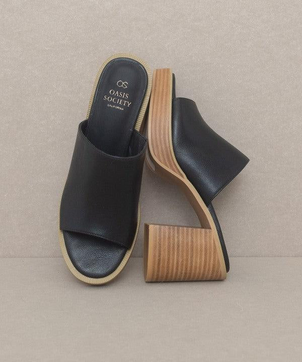 Camille - Platform Slide Heel - Sunday Golden