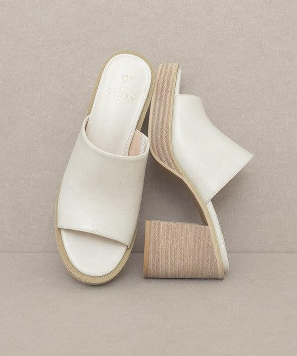 Camille - Platform Slide Heel - Sunday Golden