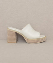 Camille - Platform Slide Heel - Sunday Golden
