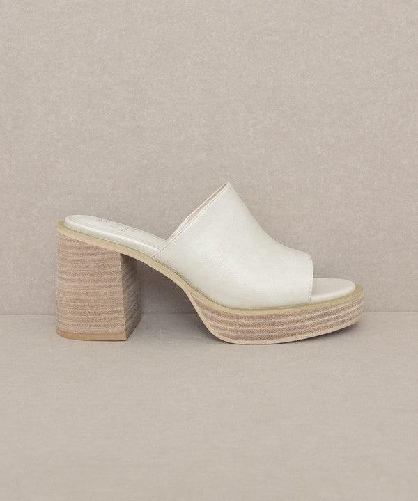 Camille - Platform Slide Heel - Sunday Golden