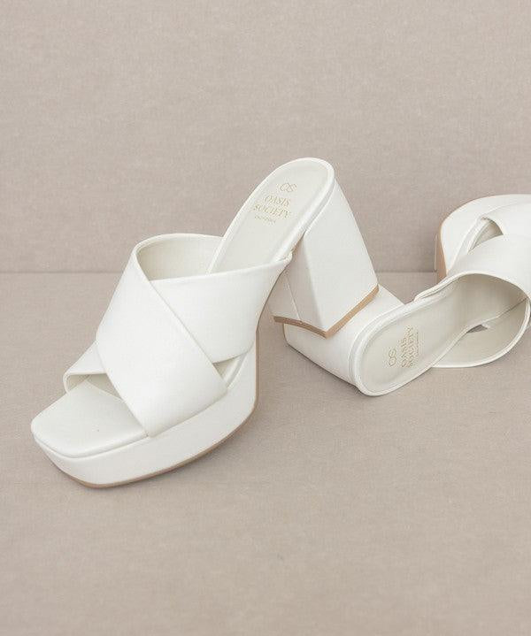 Carmen - Chunky Platform Mule Heel - Sunday Golden