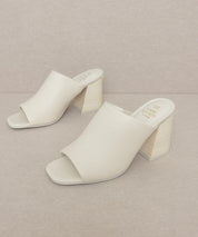 Kathleen - Block Heel Slides - Sunday Golden