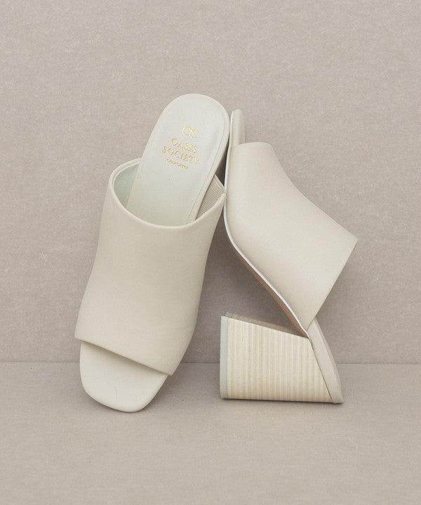 Kathleen - Block Heel Slides - Sunday Golden