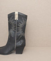 OASIS SOCIETY Halle - Paneled Cowboy Boots - Sunday Golden