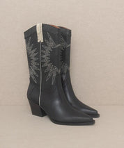 OASIS SOCIETY Halle - Paneled Cowboy Boots - Sunday Golden
