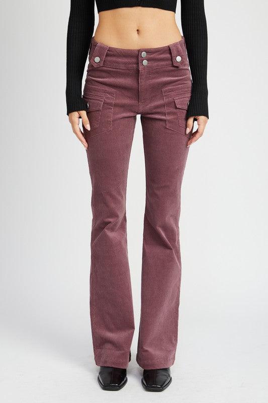 Low Rise Pants w/ Bell Bottoms - Sunday Golden