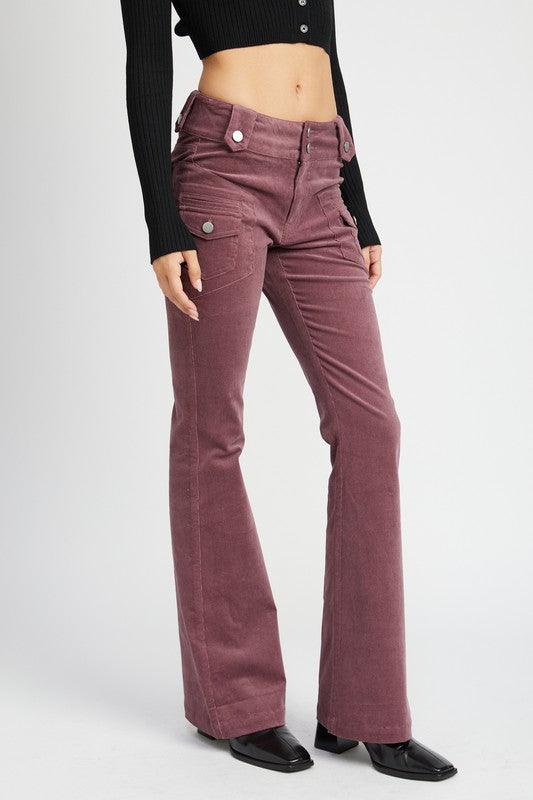 Low Rise Pants w/ Bell Bottoms - Sunday Golden