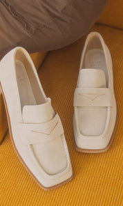 OASIS SOCIETY June - Square Toe Penny Loafers - Sunday Golden