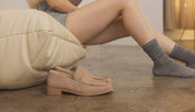 OASIS SOCIETY June - Square Toe Penny Loafers - Sunday Golden