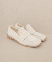 OASIS SOCIETY June - Square Toe Penny Loafers - Sunday Golden