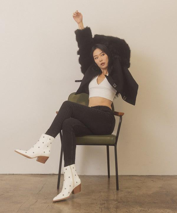 Ivanna - Star Studded Western Boots - Sunday Golden
