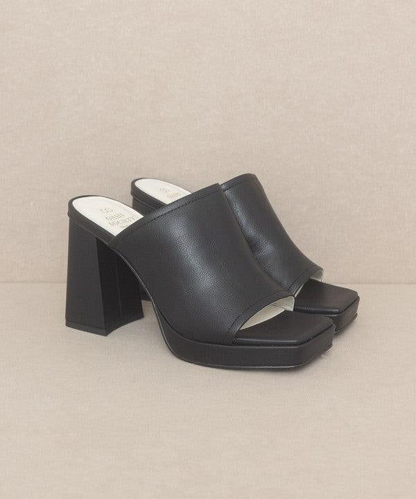 OASIS SOCIETY Vivienne - Slip On Platform Heels - Sunday Golden