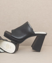 OASIS SOCIETY Vivienne - Slip On Platform Heels - Sunday Golden