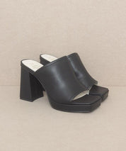 OASIS SOCIETY Vivienne - Slip On Platform Heels - Sunday Golden