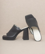 OASIS SOCIETY Vivienne - Slip On Platform Heels - Sunday Golden