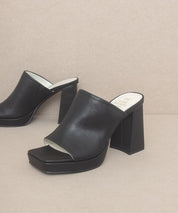 OASIS SOCIETY Vivienne - Slip On Platform Heels - Sunday Golden